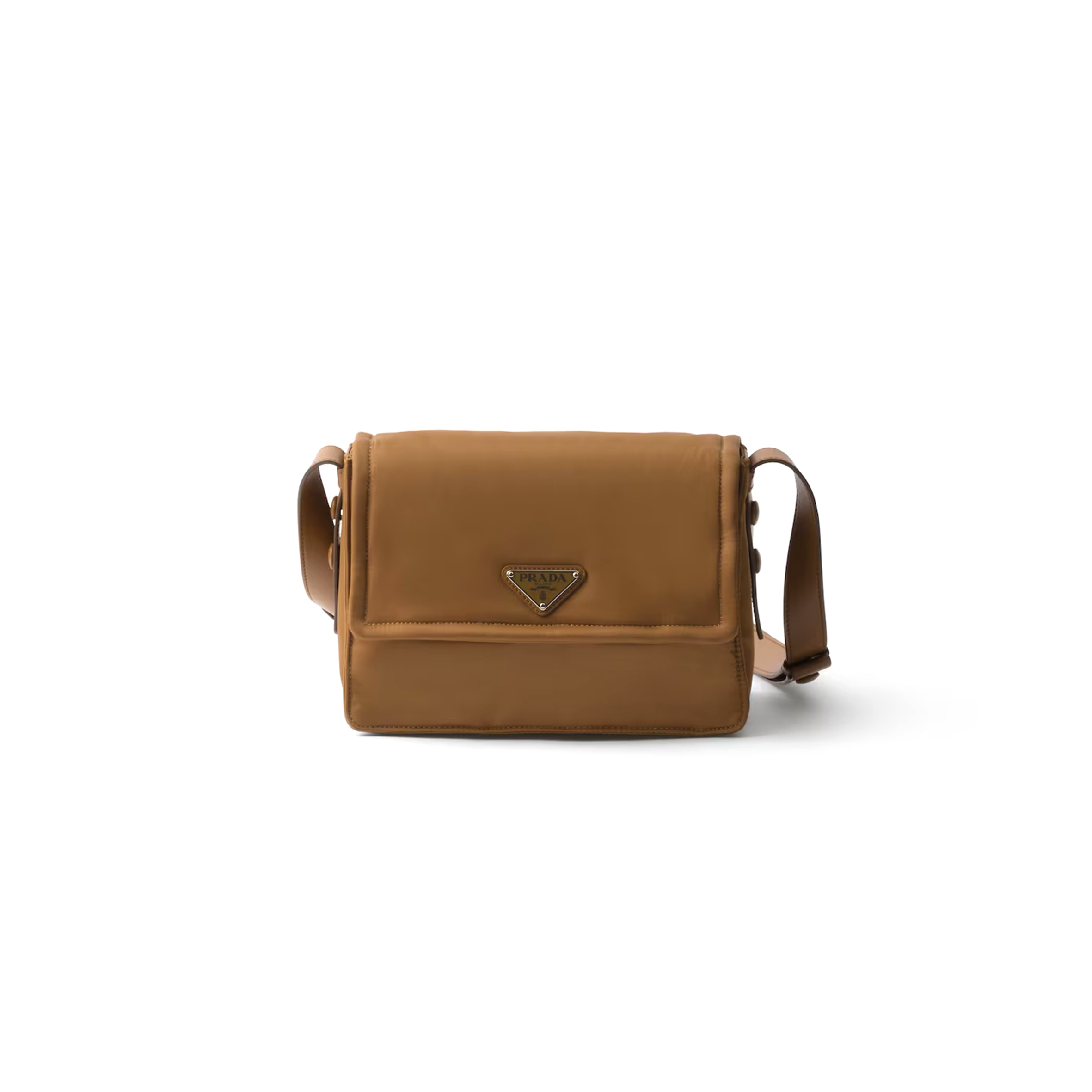 PRADA TRAVELLER SMALL PADDED RE-NYLON SHOULDER BAG 1BD313_RDLN_F0134_V_OOO (23*16*11cm)